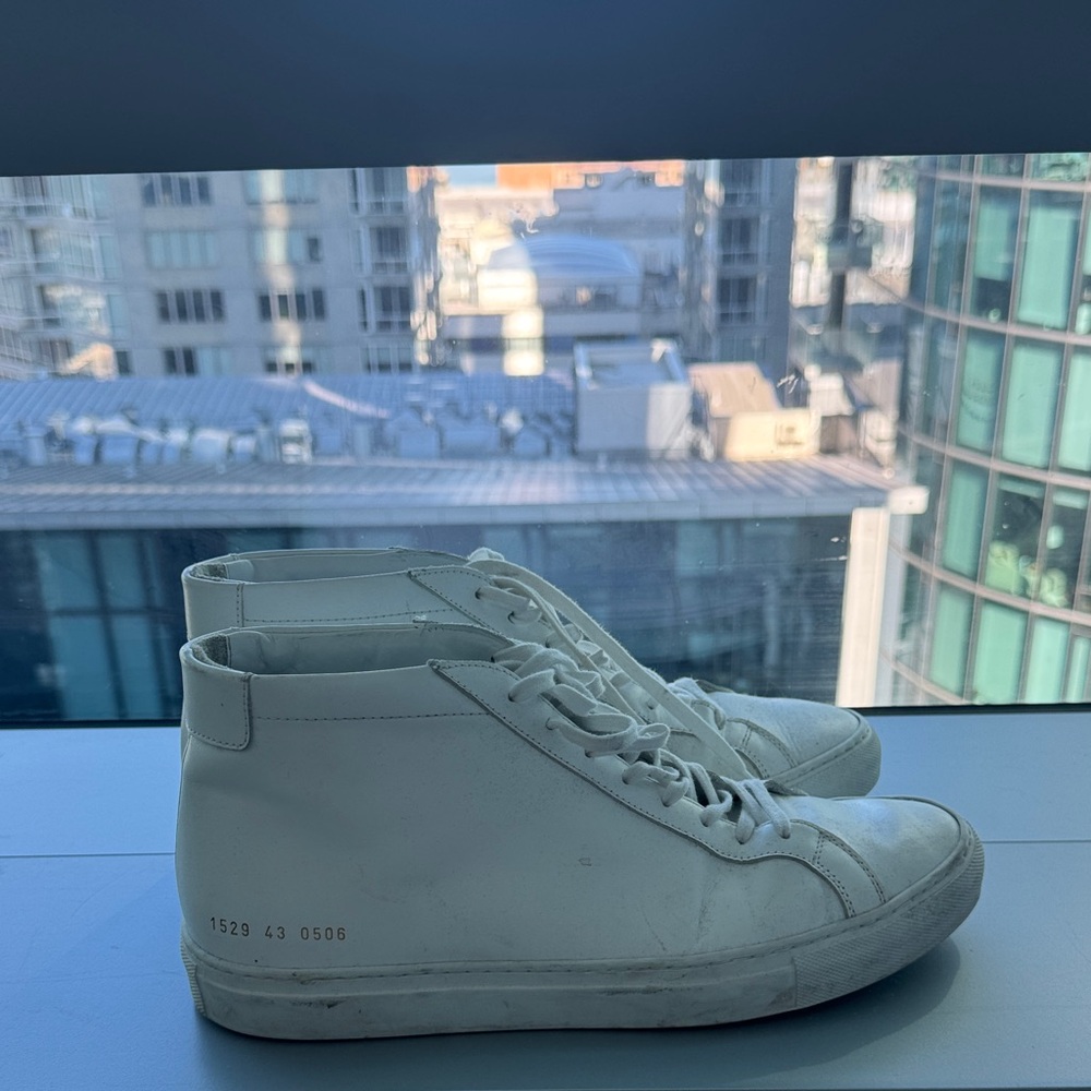 Common Projects White High-Top Sneakers